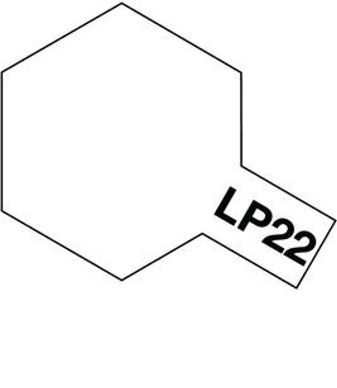 Tamiya 82122 Lacquer Paint LP-22 Flat Base model paint 10 ML bottle at MRS Hobby Shop Sandy, Utah, 84070