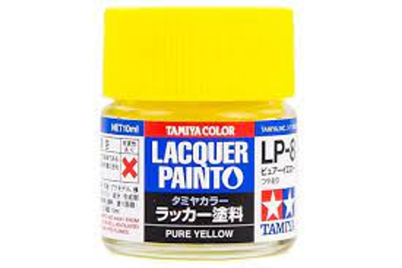 Tamiya 82108 Lacquer Paint LP-8 Pure Yellow model paint 10 ML bottle