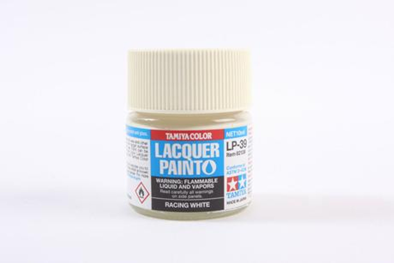 Tamiya 82139 Lacquer Paint LP-39 Racing White model paint 10 ML bottle