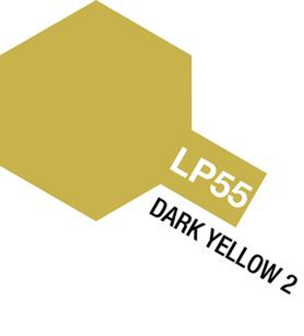 Tamiya 82155 Lacquer Paint LP-55 Dark Yellow 2 model paint 10 ML bottle at MRS Hobby Shop Sandy, Utah, 84070