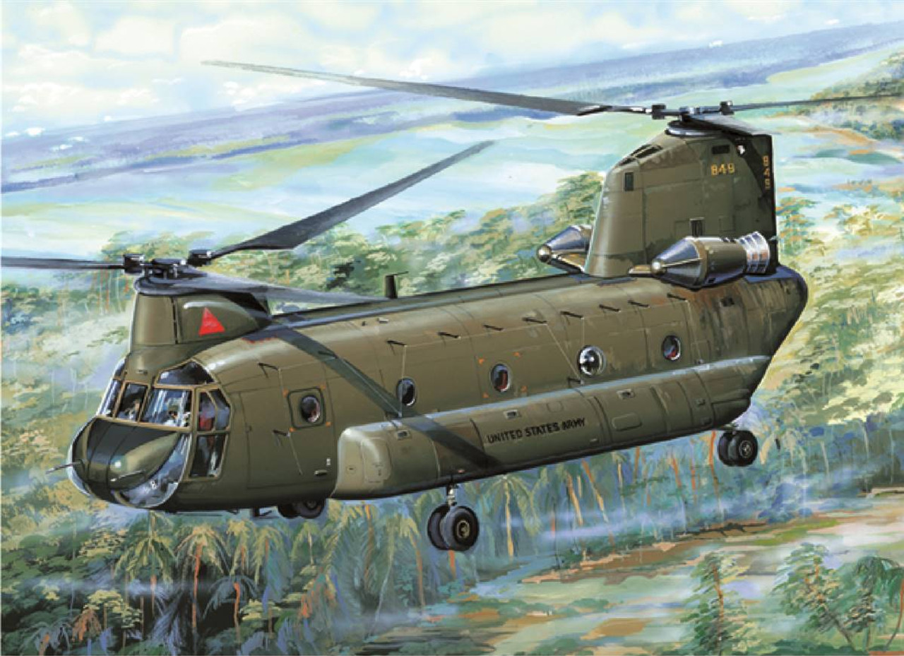 TRUMPETER 701621 1/72 CH-47A Chinook medium-lift helicopter
