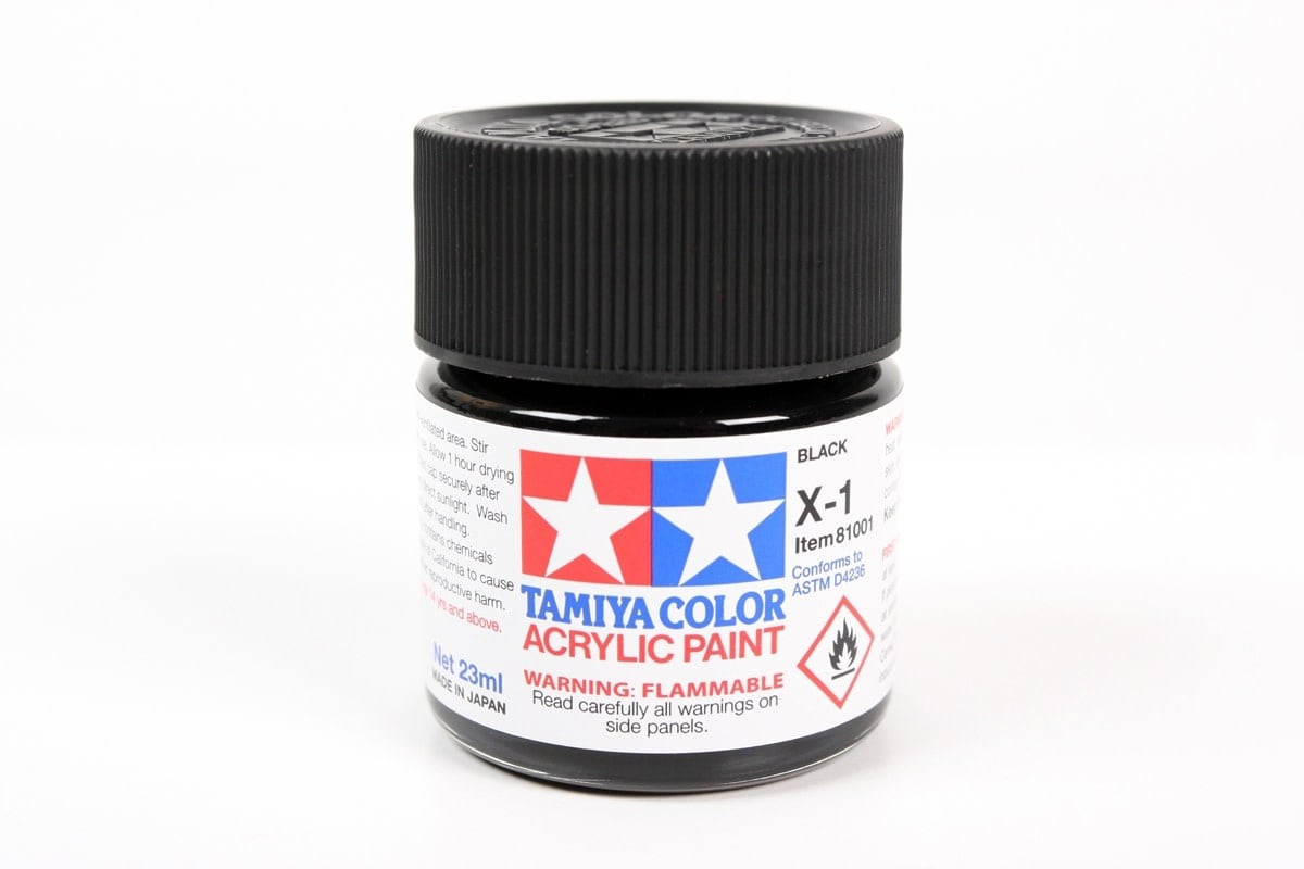 TAM81001 Tamiya Acrylic X-1 Black