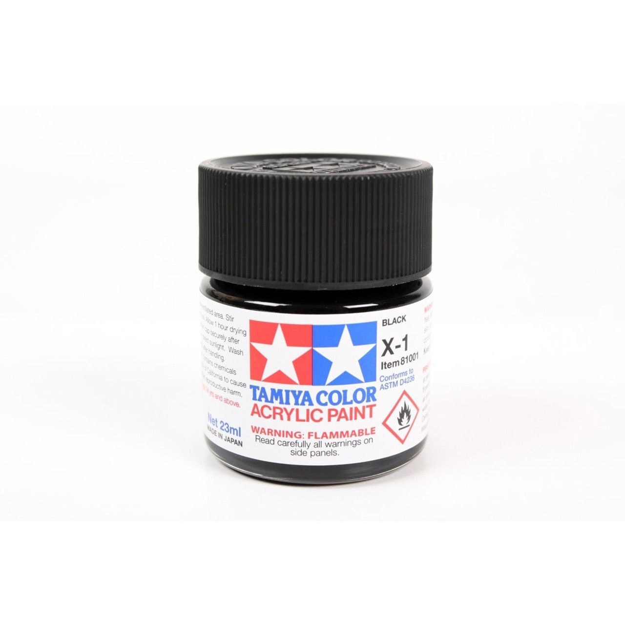 TAM81001 Tamiya Acrylic X-1 Black