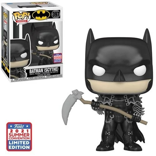 FU77D55512W Batman with Scythe Pop Vinyl Figure - 2021 Convention Exclusive