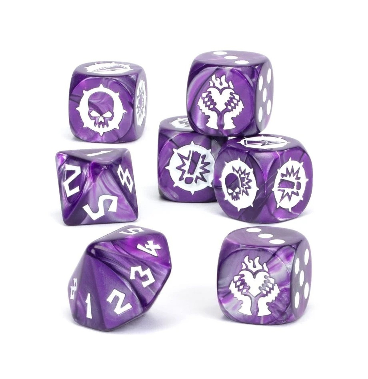 200-37 BLOOD BOWL: DARK ELF TEAM DICE SET 200-37 BLOOD BOWL: DARK ELF TEAM DICE SET