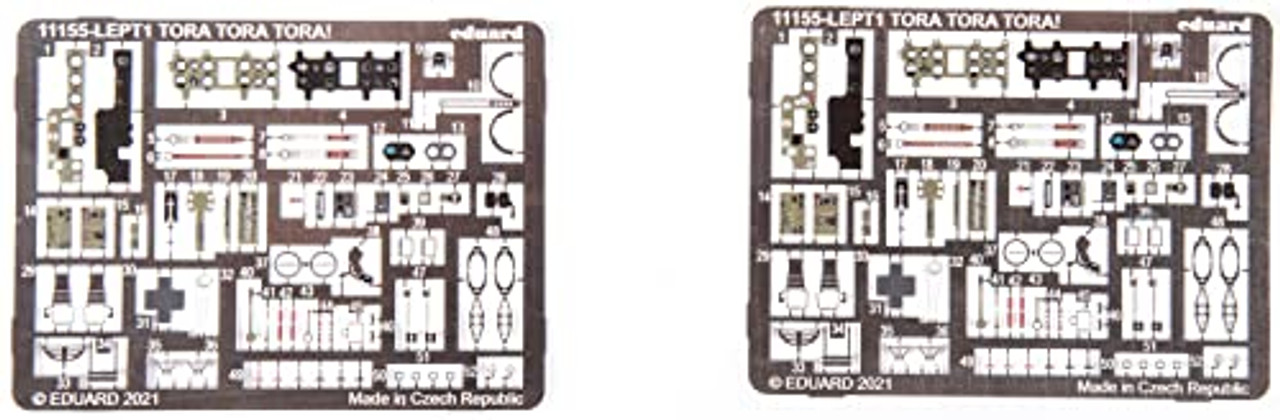 EDU11155  WWII A6M2 Zero Type 21 Japanese Fighter over Pearl Harbor Dual Combo 1/48