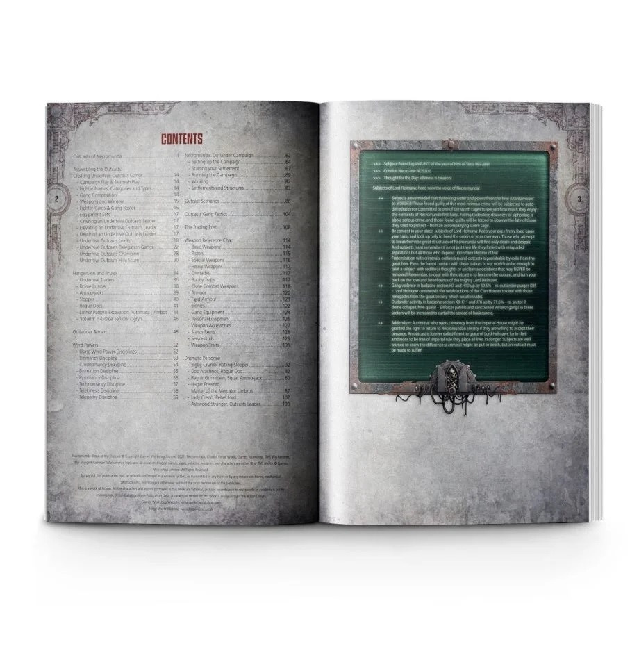 300-79 NECROMUNDA: BOOK OF THE OUTCAST