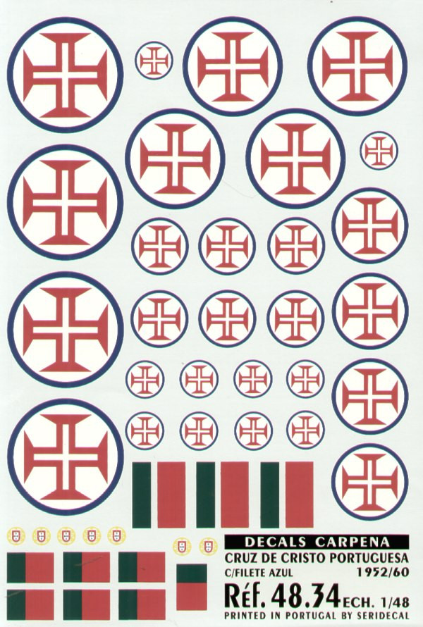 48034 1/48 Cruz De Cristo' Portuguesa 1952/60
