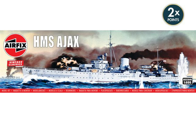ARX03204V Airfix1/600 British WW II Cruiser Ajax