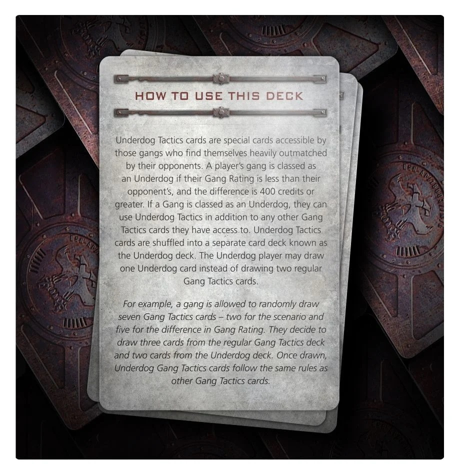 GW300-35 NECROMUNDA: UNDERDOG CARD PACK