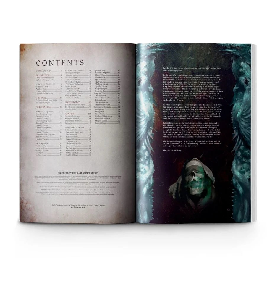 111-38 WARCRY: TOME OF CHAMPIONS 2022