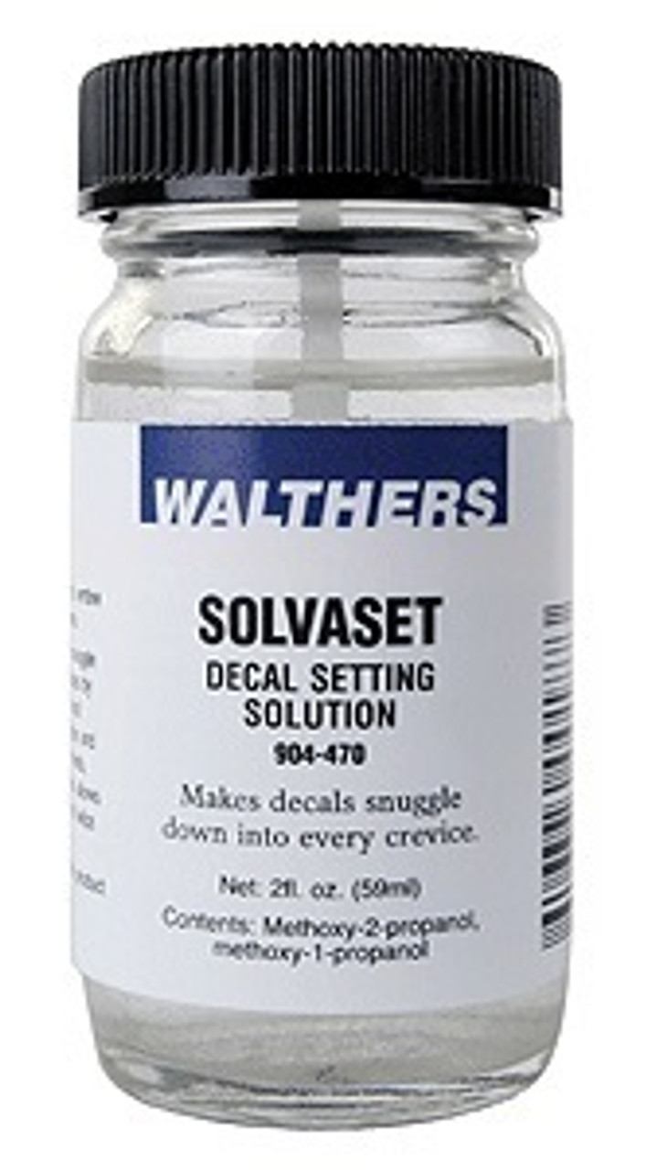 Walthers Goo Solvaset Decal Setting Solvent 2oz 59.1mL Bottle 904-470