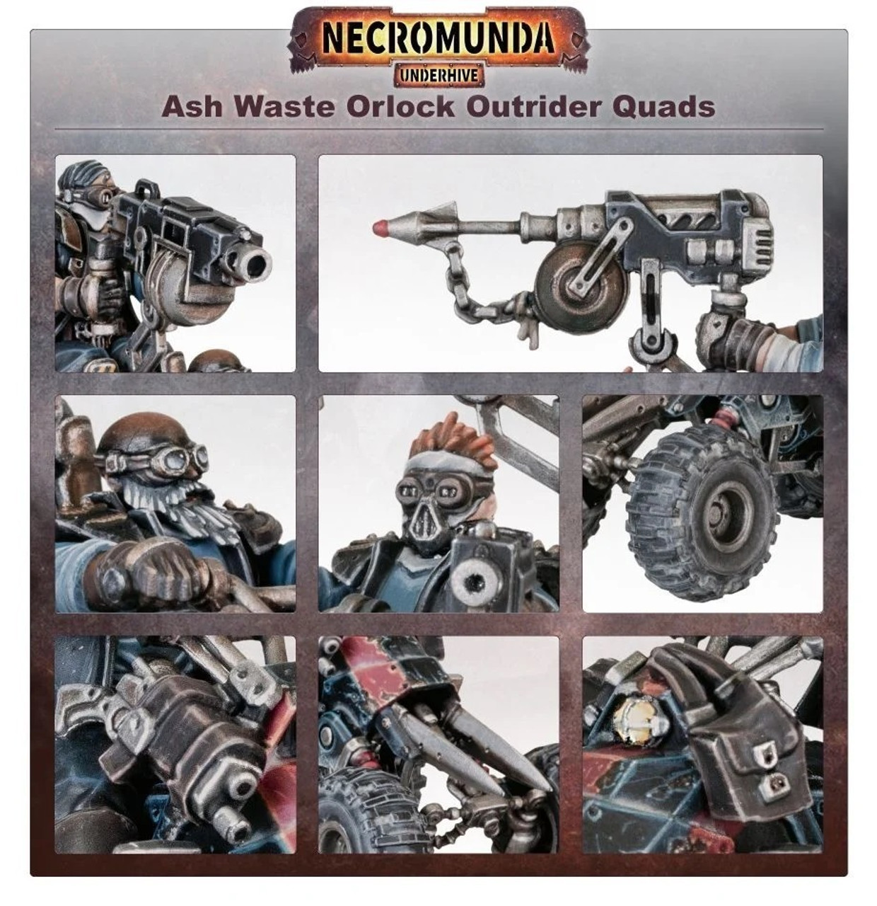 300-98 NECROMUNDA: ORLOCK OUTRIDER QUADS 300-98 NECROMUNDA: ORLOCK OUTRIDER QUADS