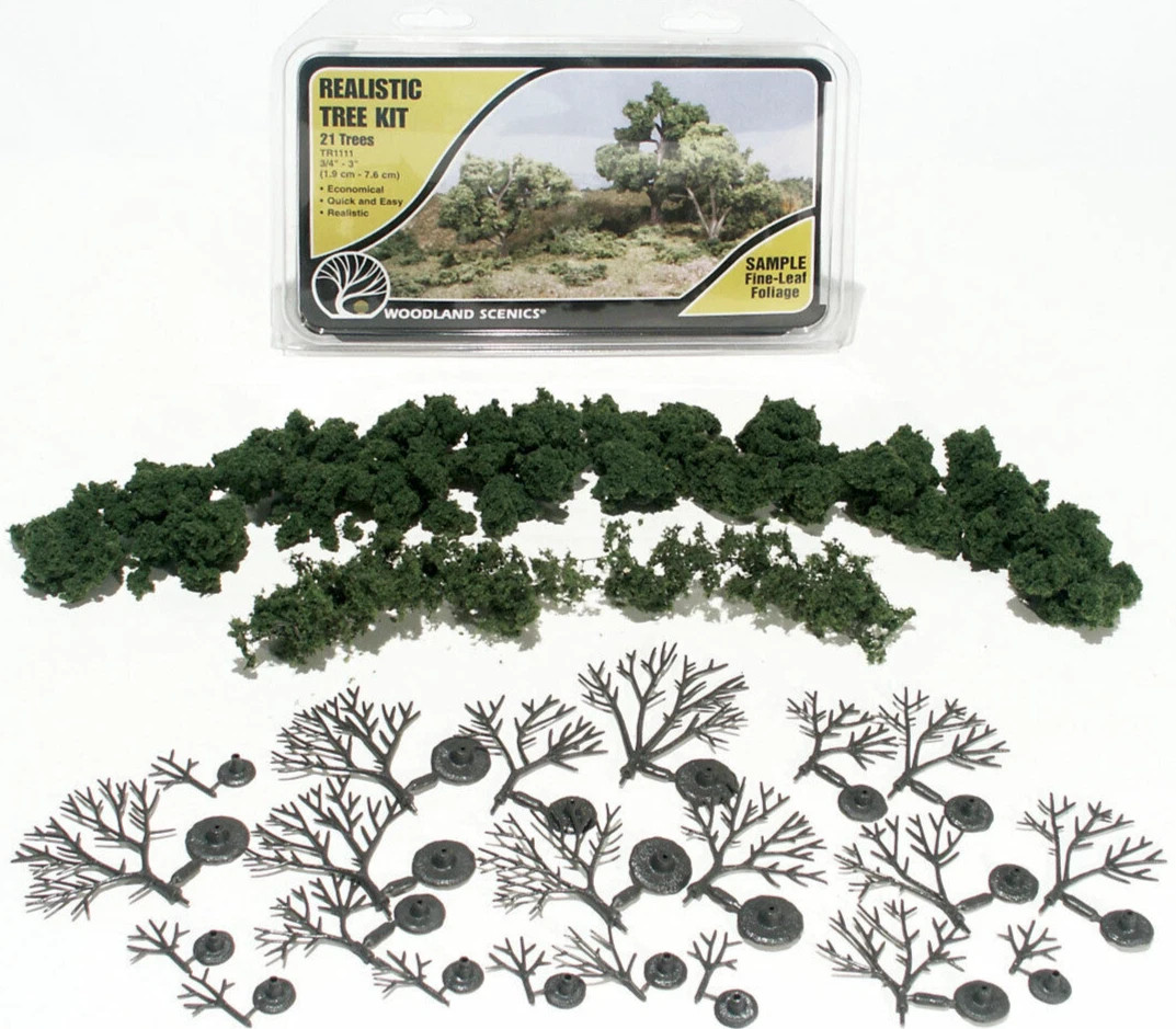 WOOTR1112 Deciduous Tree Kit, 3"-7" (6)
