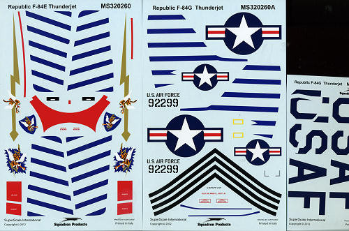 SSI32260 Decal - Republic F-84E: s/n 49-2299, personal mount o 1/32