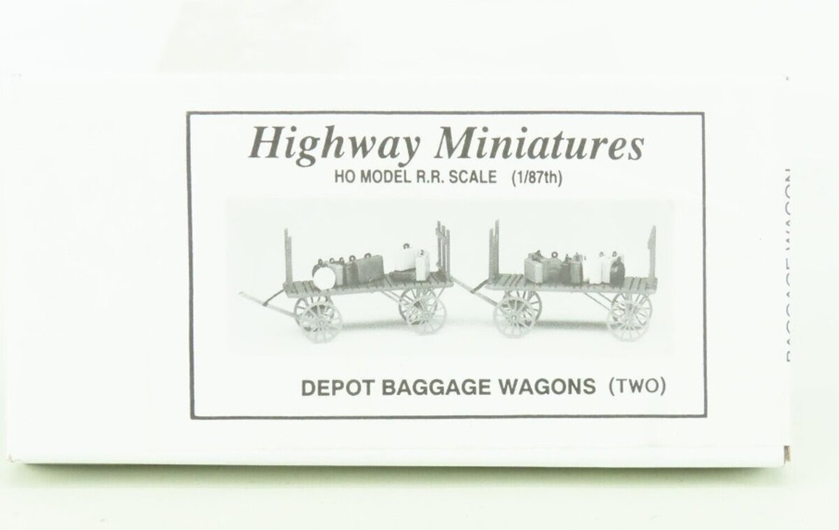 (D)  301 HO Depot Baggage Wagon - Kit