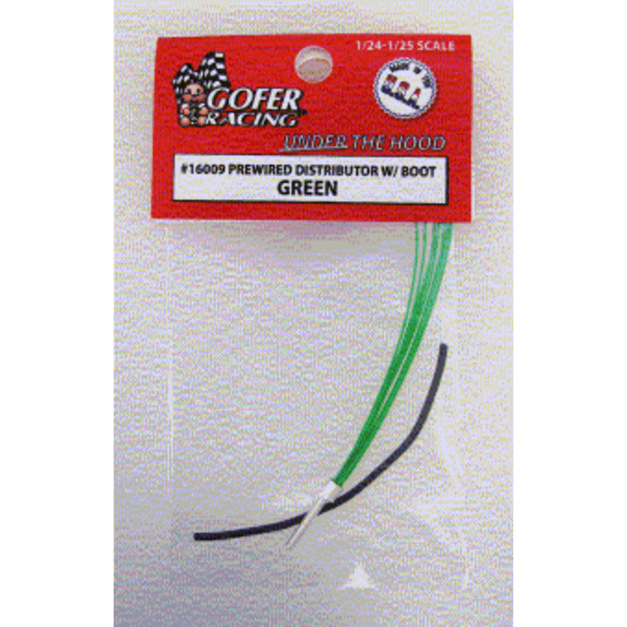 GOF16009  Green  Prewired Distributor w/Aluminum Plug Boot Material  1/24-1/25