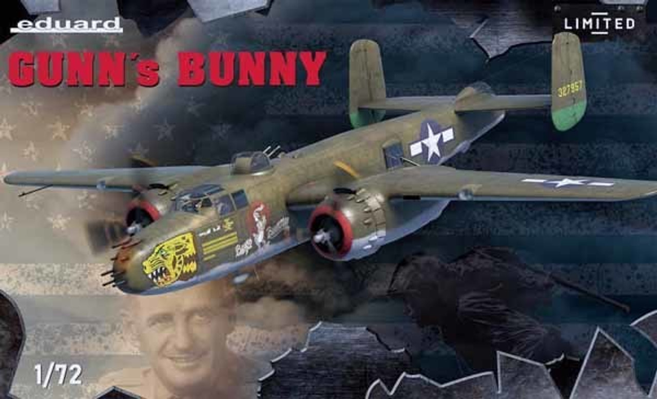 EDU2139 Gunna's Bunny North American B-25 Mitchell 1/72 Plastic Model Kit