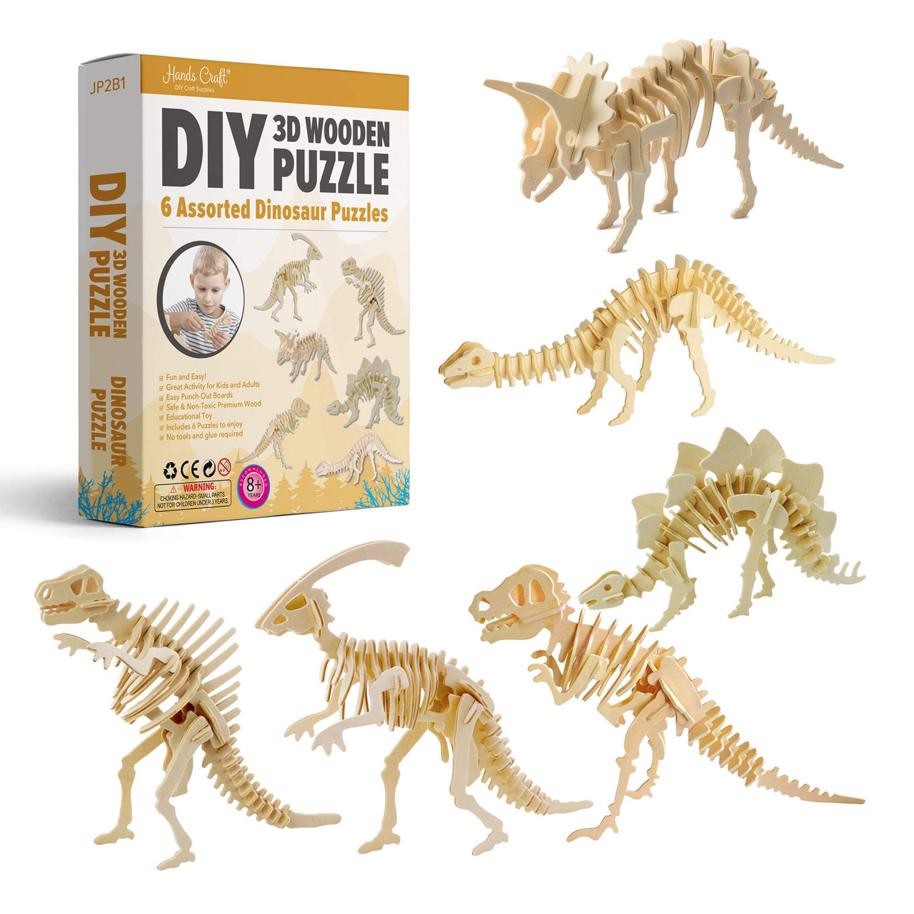 Dinosaur 3D Puzzles  Each