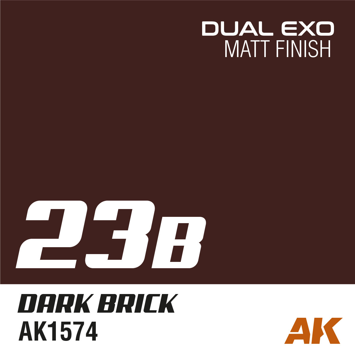 AKI1574 Dual Exo Scenery 23B Dark Brick Acrylic Paint 60ml Bottle