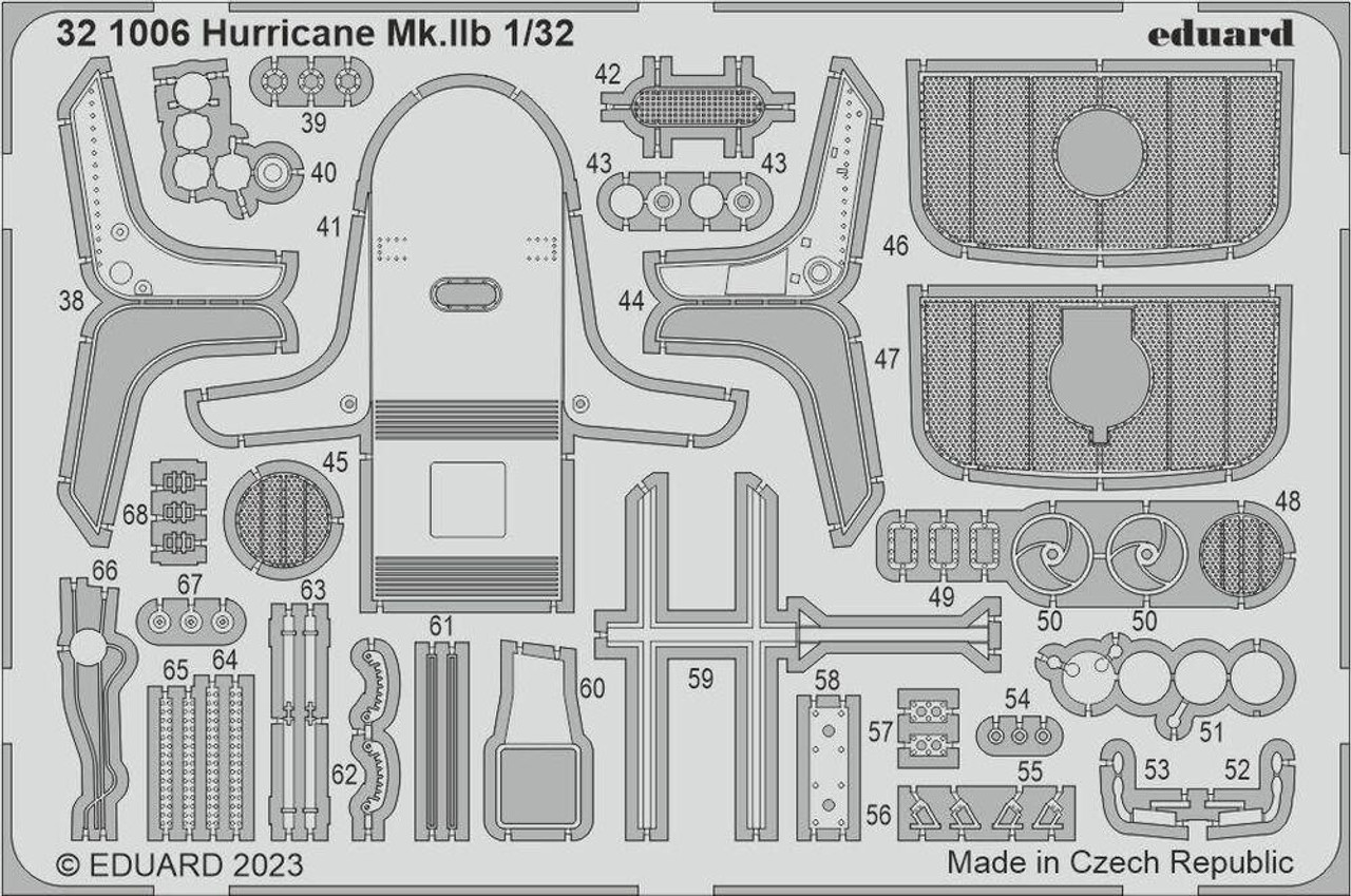 EDU321006 Hawker Hurricane Mk.Iib Details