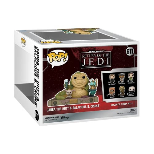 FU70742  Star Wars: Return of the Jedi 40th Anniversary Jabba and Salacious Crumb Deluxe Pop! #611 Vinyl Figure