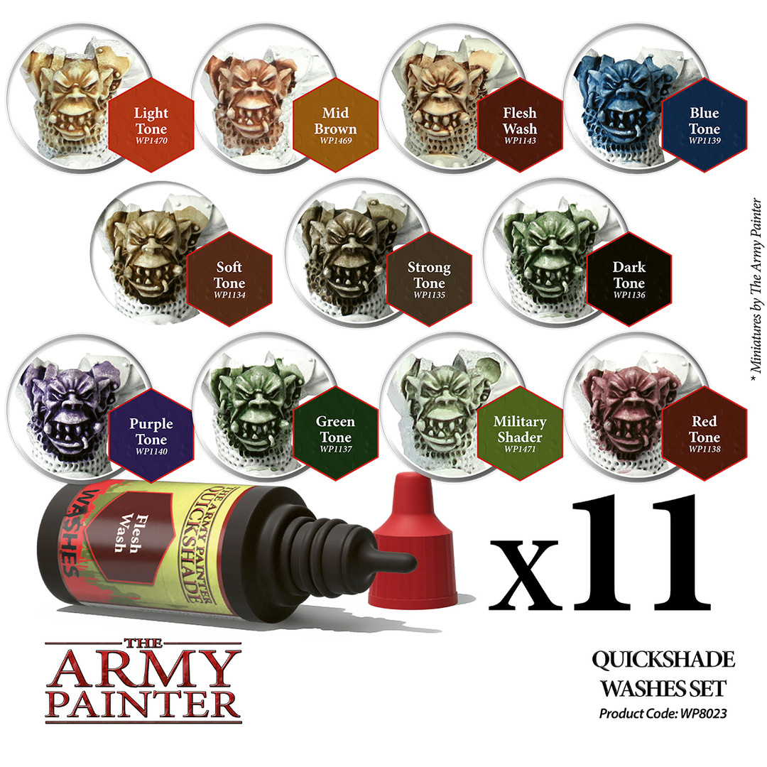ARMWP8023  Warpaints Washes Paint Set