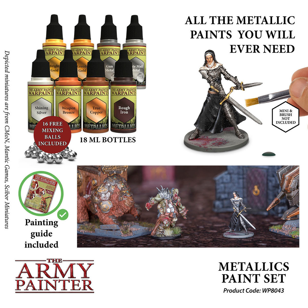 ARMWP8043  Warpaints Metallic Paint Set