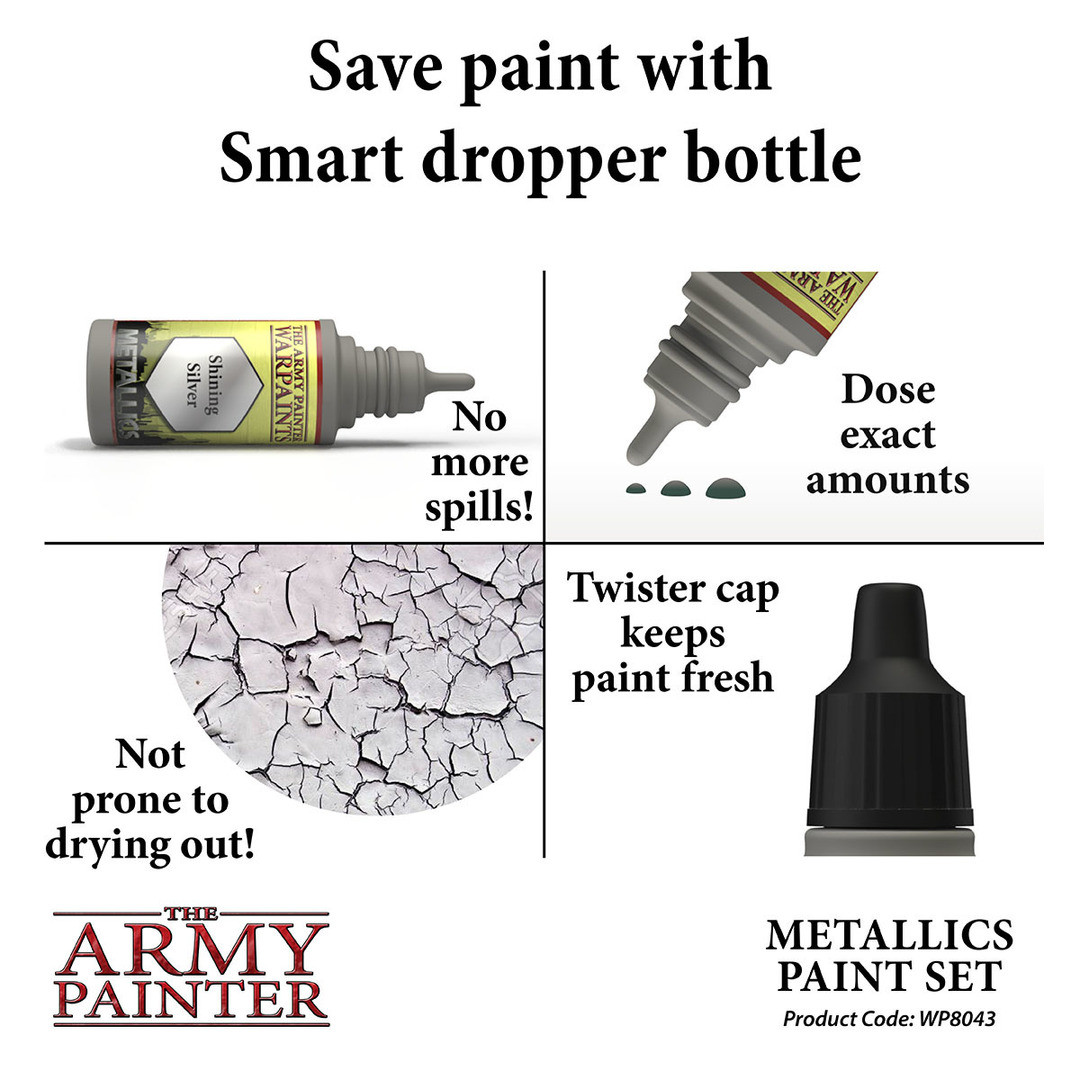ARMWP8043  Warpaints Metallic Paint Set