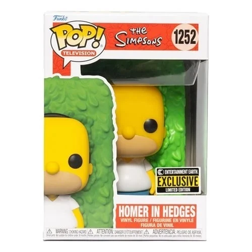 FU62343 The Simpsons Homer in Hedges Funko Pop! Vinyl Figure - Entertainment Earth Exclusive