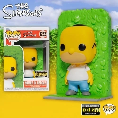 FU62343 The Simpsons Homer in Hedges Funko Pop! Vinyl Figure - Entertainment Earth Exclusive