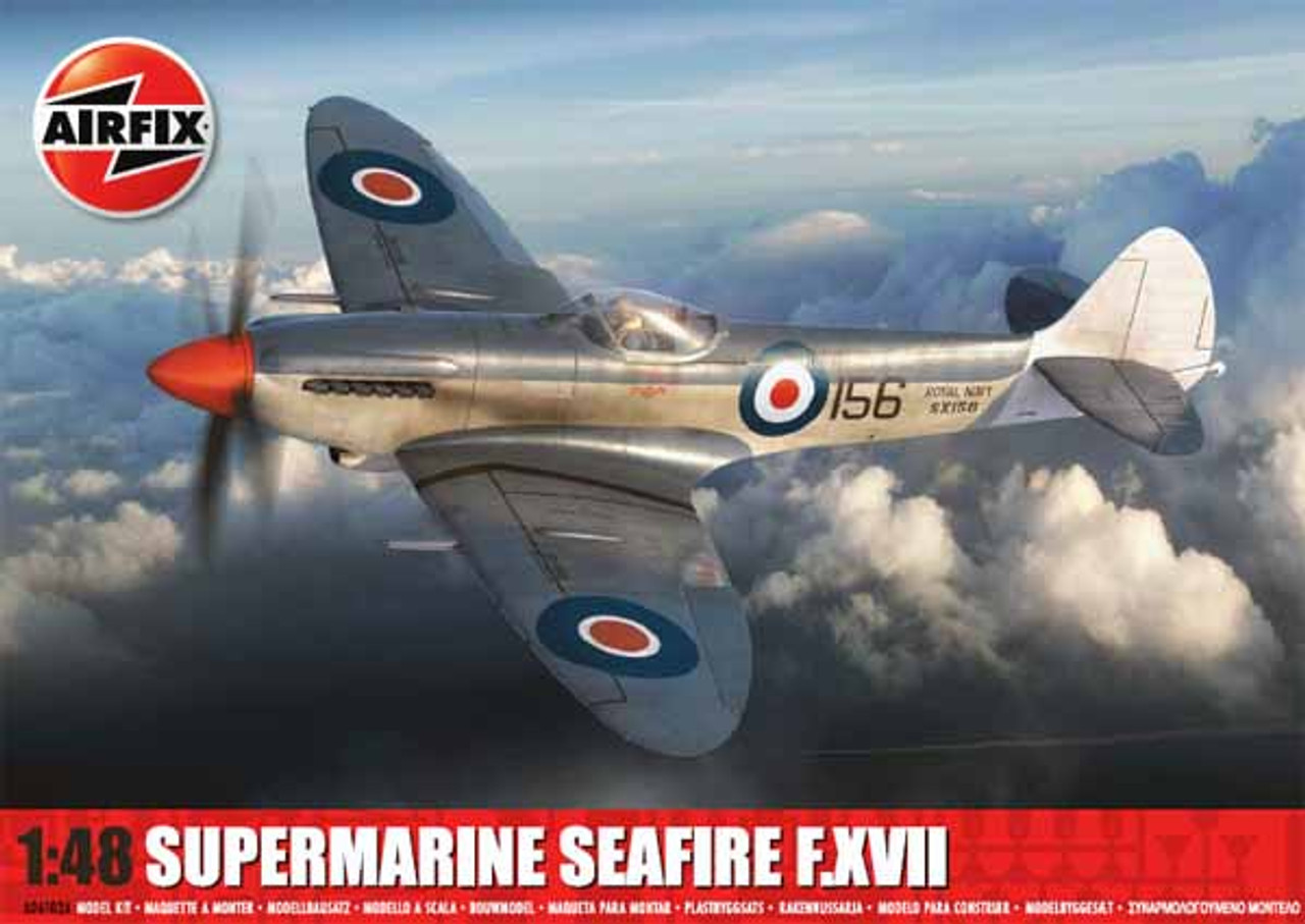 Airfix Model 6102 Supermarine Seafire Mk.XVII Aircraft (New Tool) 1/48