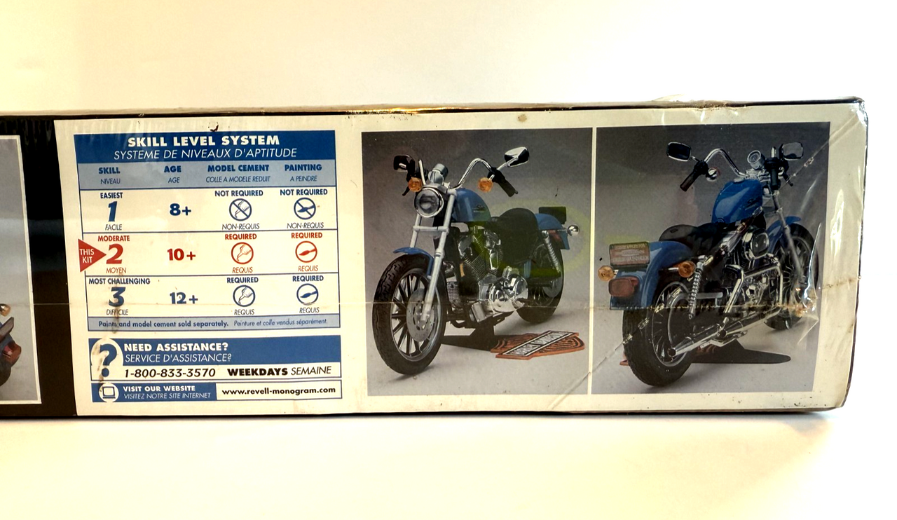 RMX857311 Vintage Harley Davidson XLH Sportster 883 Revell 1/8 Model Kit # 85-7311