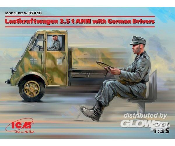 ICM35418 Lastkraftwagen 3,5 AHN with German Driver 1/35