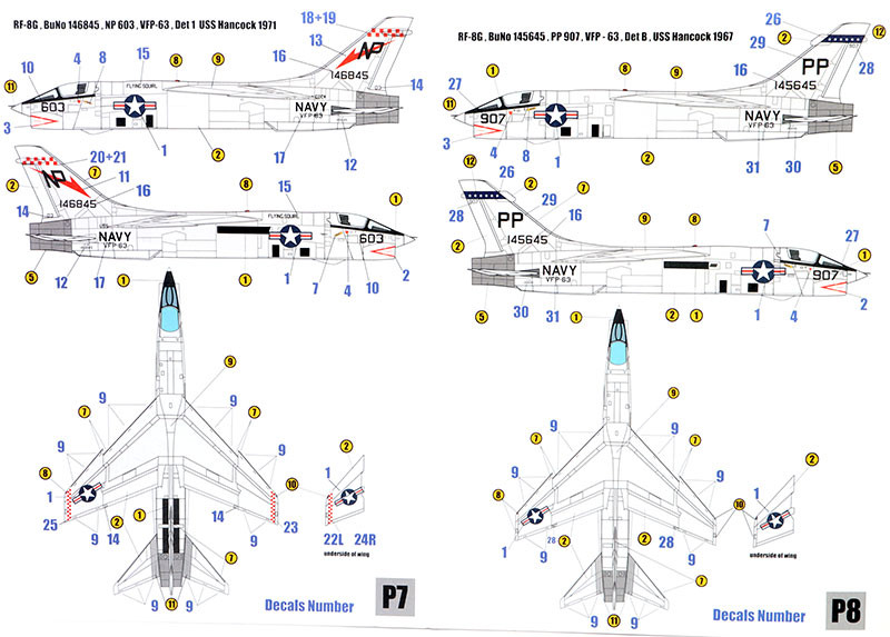 SRT72149 F8U-1P/RF-8A Photo-Recon Crusader over Cuba, Aircraft