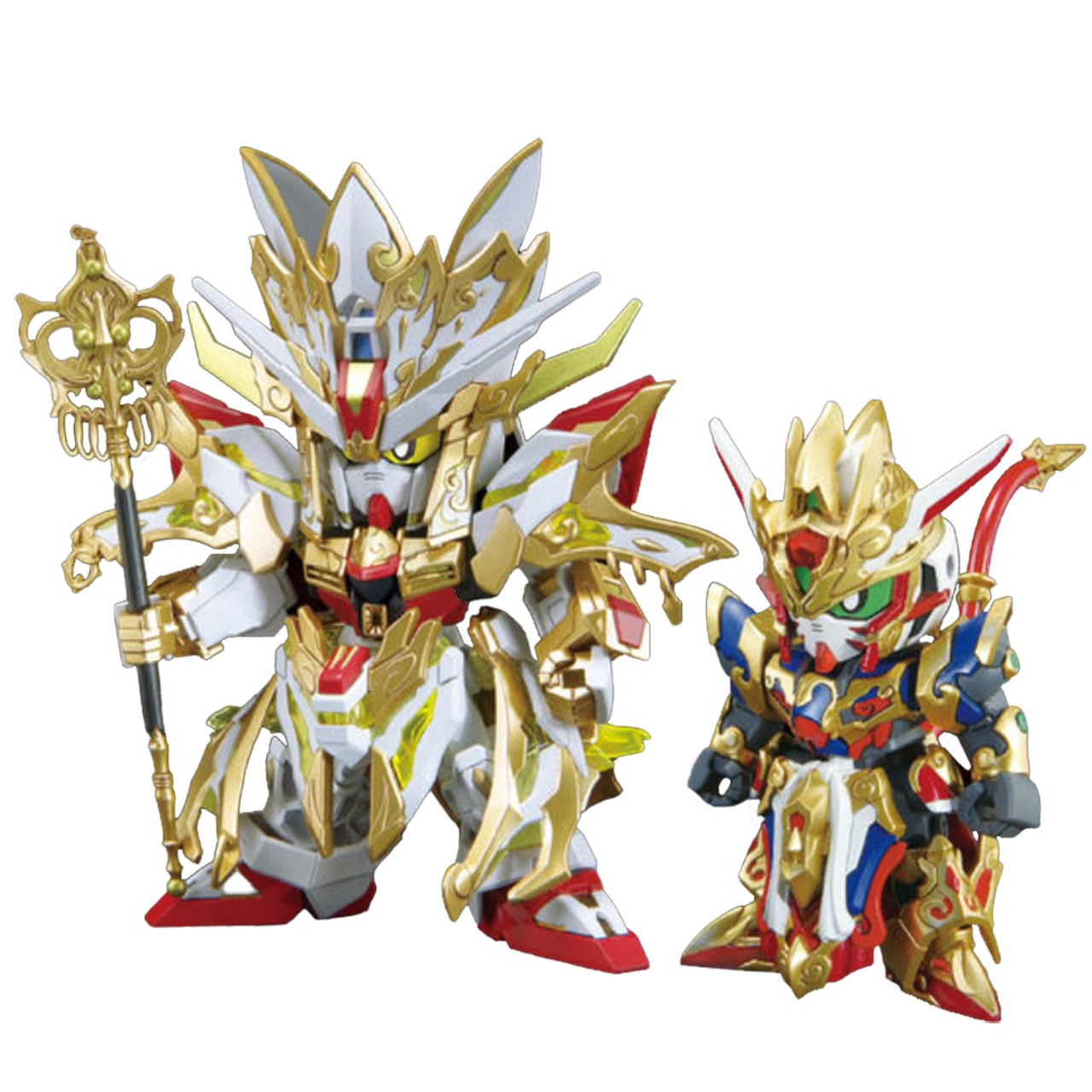 BAN2628915 Bandai #33 SDW Heroes Revival of the Heroes! Wukong Impulse Gundam (CHILDHOOD ver.) & Sanzang Stirke Freedom Gundam SET "SD Gundam World Heroes"