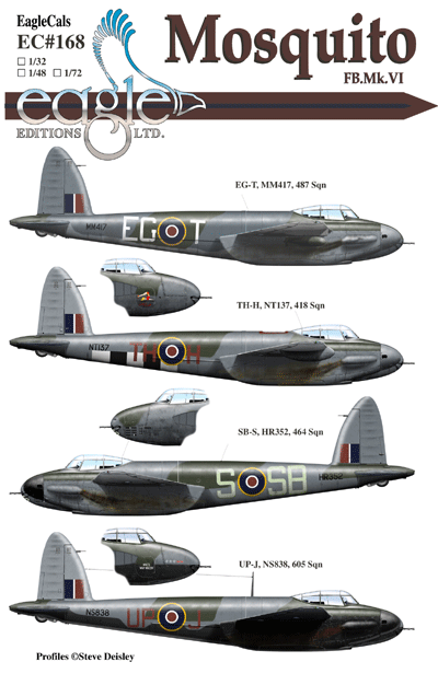EC48168 Decal Mosquito B.Mk.VI 1/48