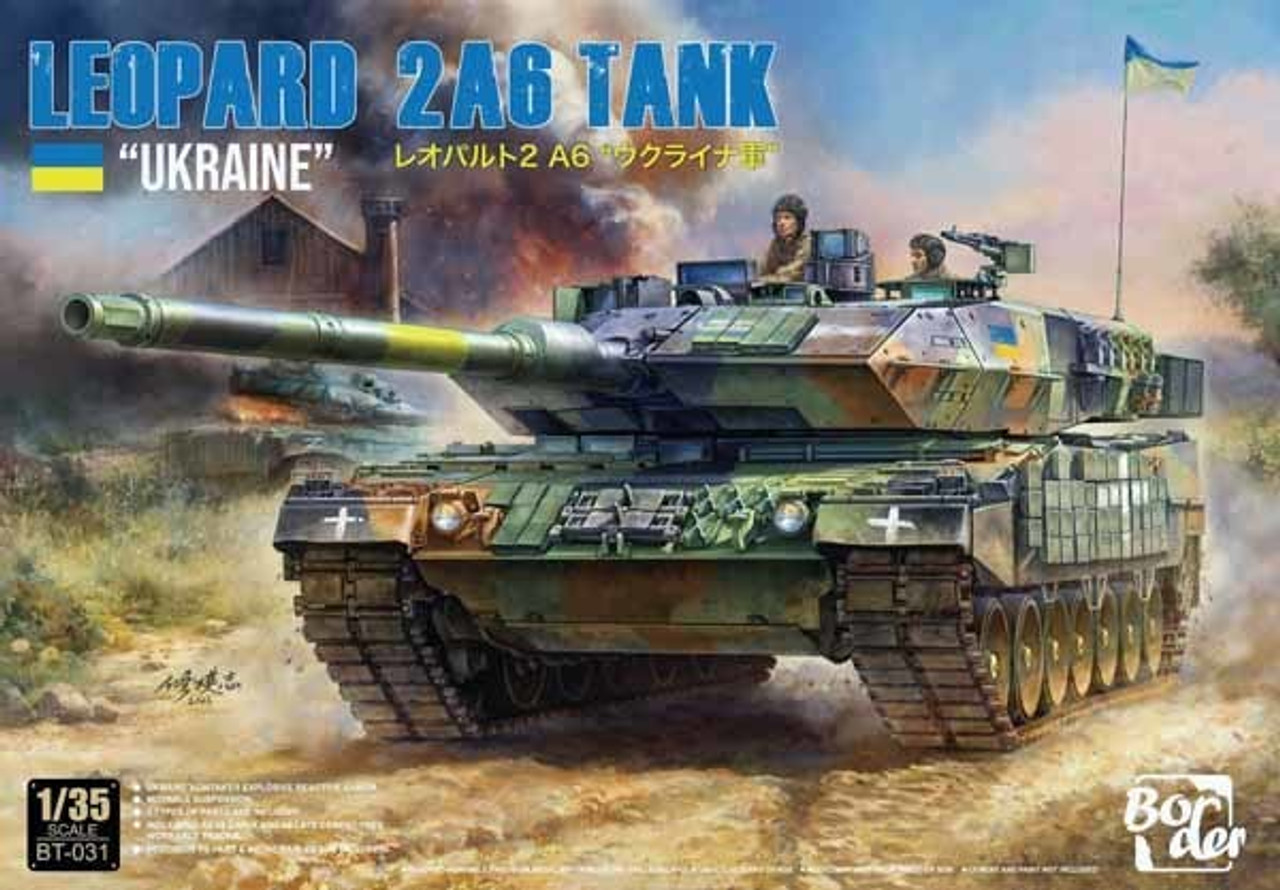 BDMBT031  Leopard 2A6 Tank "UKRAINE" 1/35