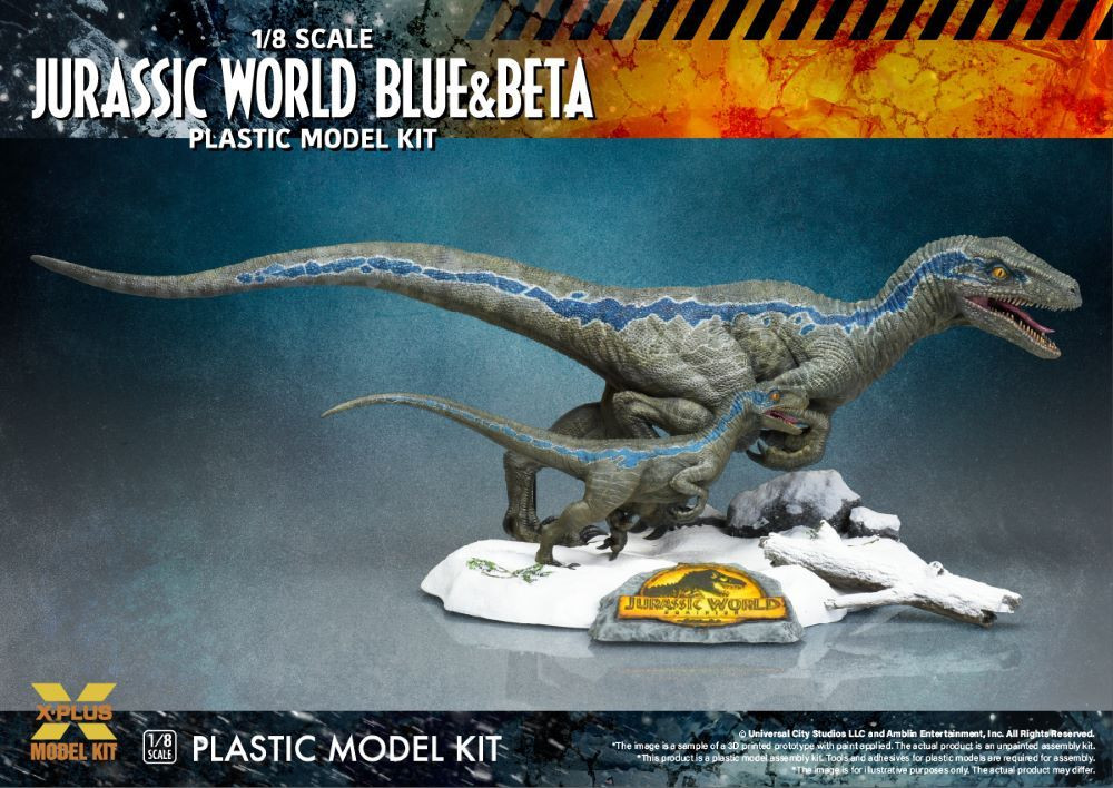 XPM200143 X-Plus 1/8 Jurassic World: Dominion Velociraptor Blue&Beta