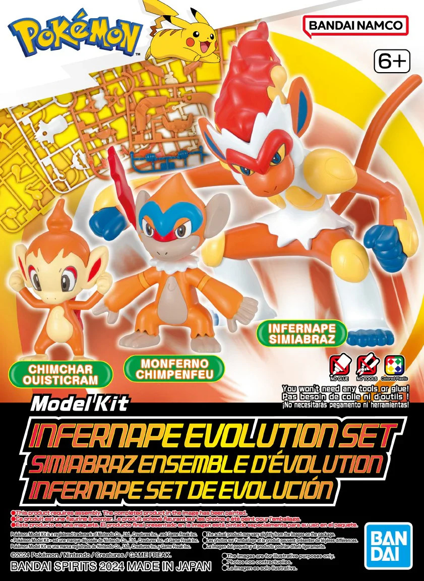 BAN2730255 Bandai Pokémon Model Kit Infernape Evolution Set