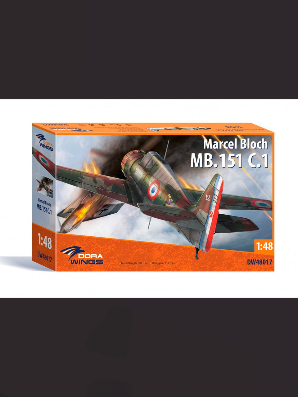 DWN48017 Marcel Bloch MB-151C-1 Fighter 1/48 (New Tool)