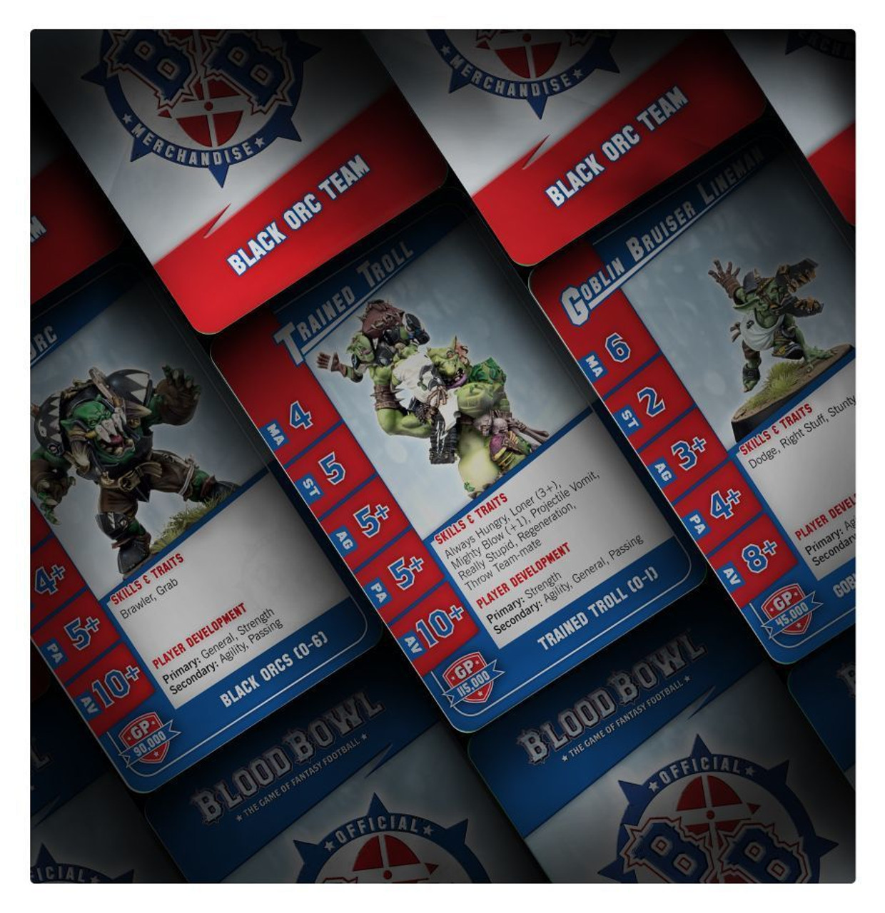 200-93 BLOOD BOWL: BLACK ORC TEAM CARD PACK 200-93 BLOOD BOWL: BLACK ORC TEAM CARD PACK