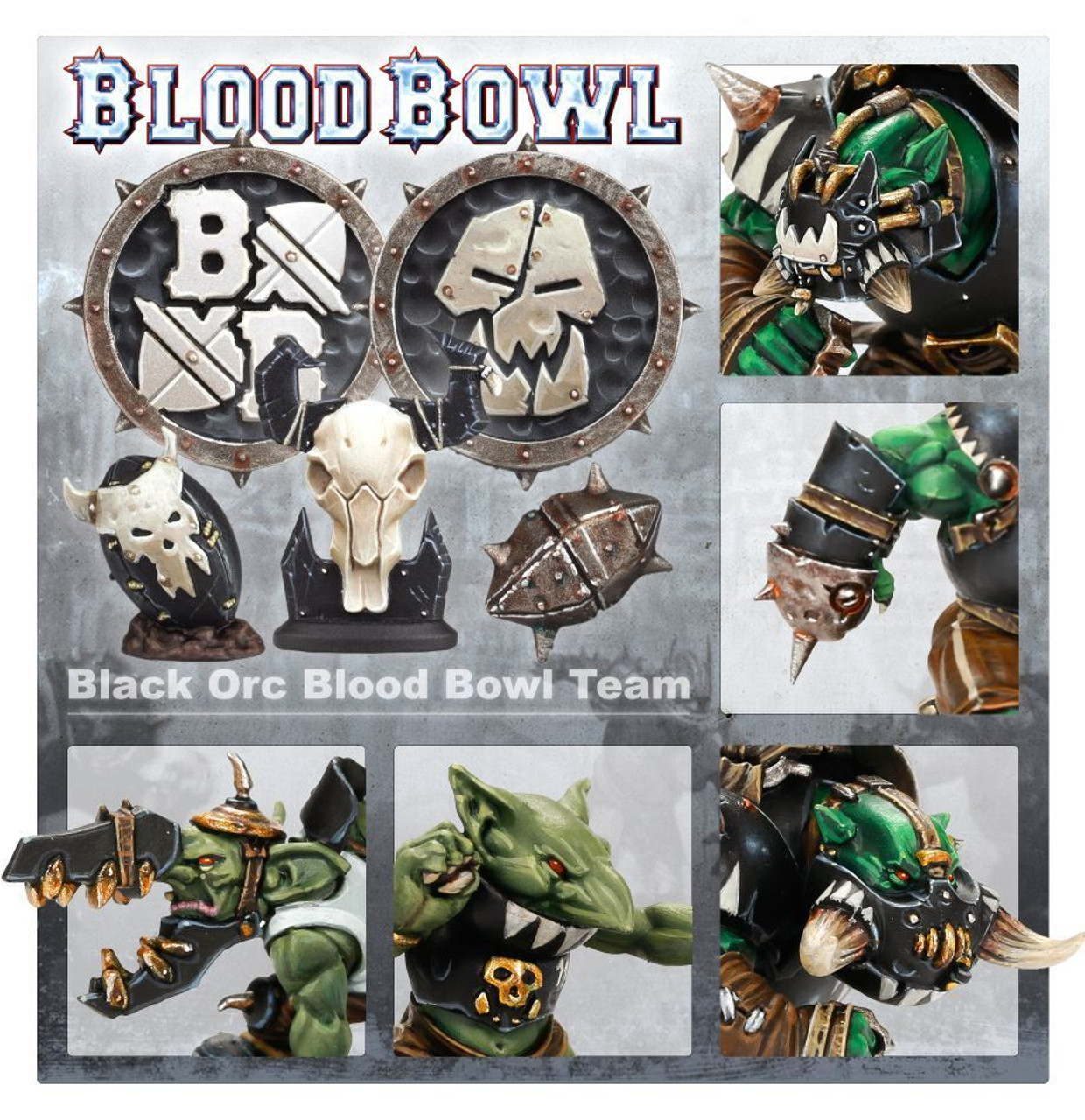 202-12 BLOOD BOWL: Black Orc Blood Bowl Team: The Thunder Valley Greenskins 202-12 BLOOD BOWL: Black Orc Blood Bowl Team: The Thunder Valley Greenskins