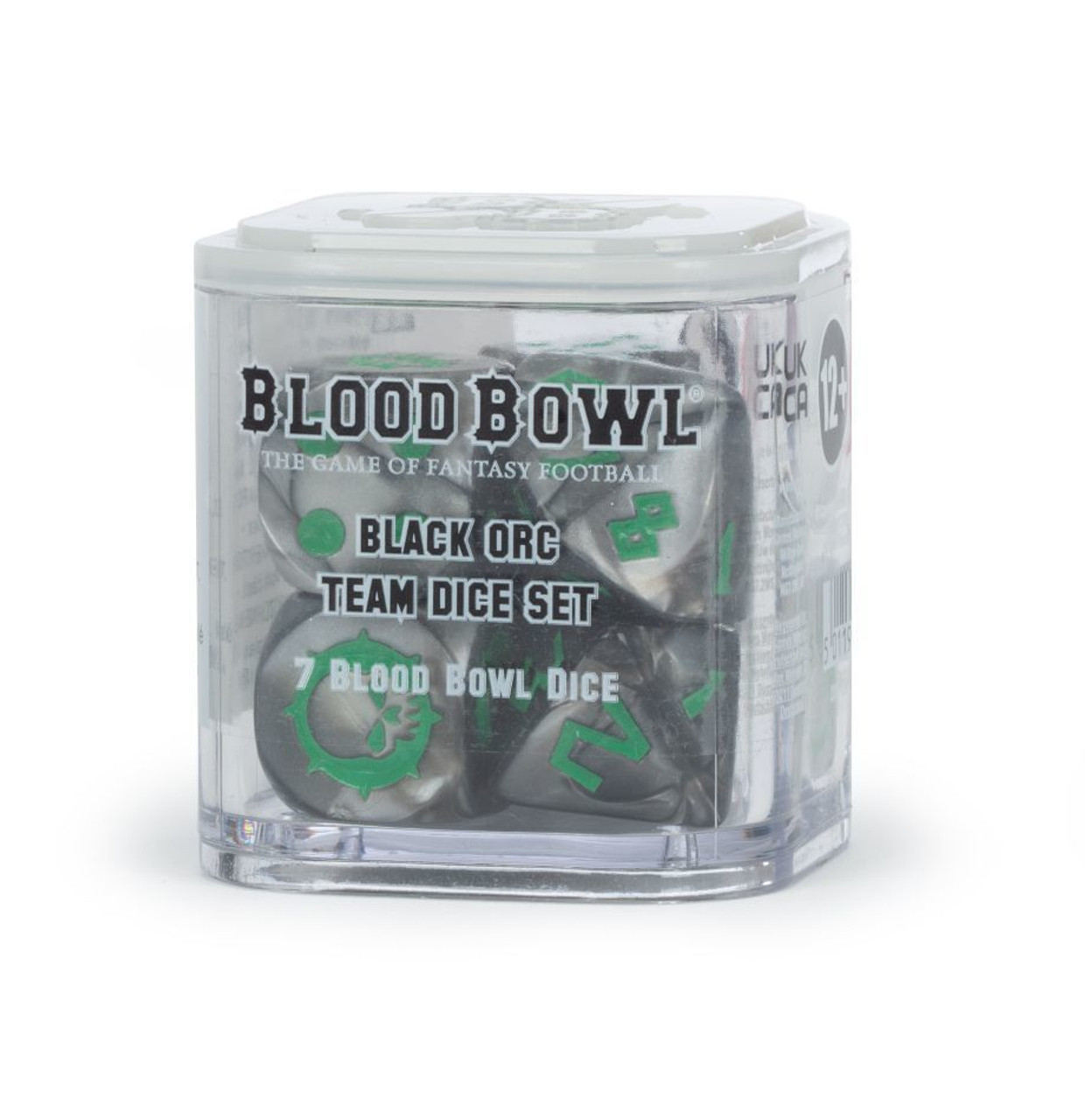 202-09 BLOOD BOWL BLACK ORC TEAM DICE SET 202-09 BLOOD BOWL BLACK ORC TEAM DICE SET