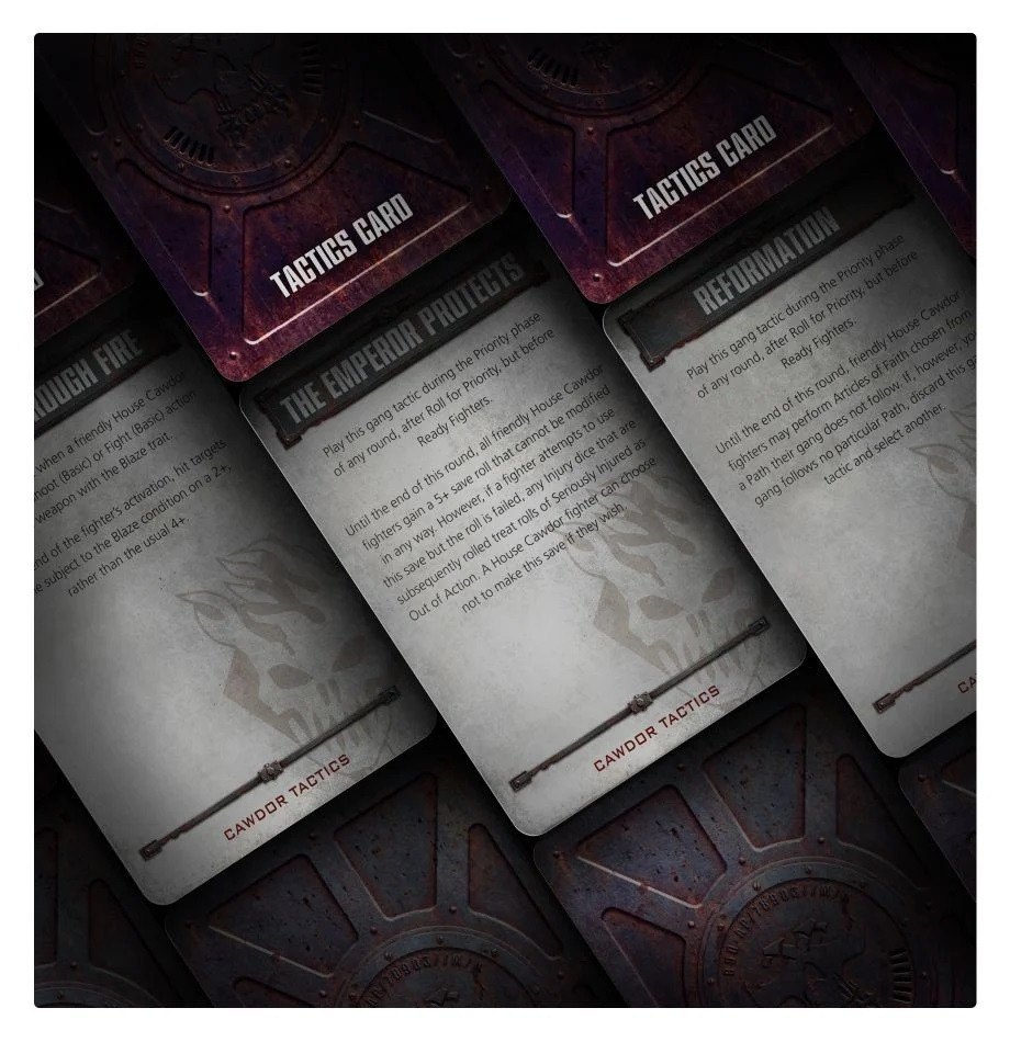 300-22 NECROMUNDA: CAWDOR GANG TACTICS CARDS