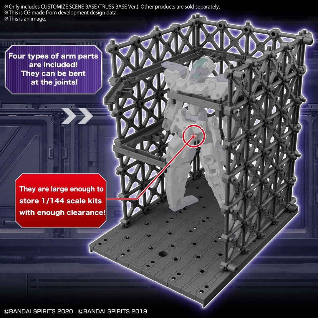 BAN2553537 Bandai Spirits 30 Minute Missions #07 1/144 Customize Scene Base (Truss Base Ver.)