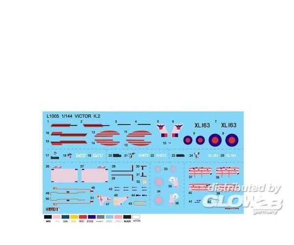 LNR1005 Victor K2 RAF Tanker Aircraft 1/144