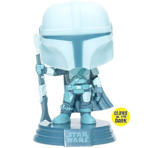 FU66BY60654EE Star Wars: The Mandalorian Hologram Glow-in-the-Dark Pop! Vinyl Figure - Entertainment Earth Exclusive