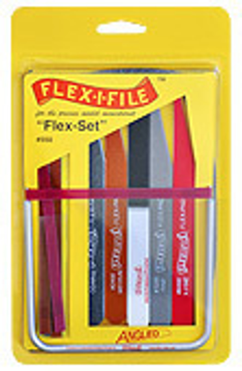 FXF550 Flex-Set  :  Flex-I-File Frame, 8 Files, 5 Flex-Pad Sanding Sticks