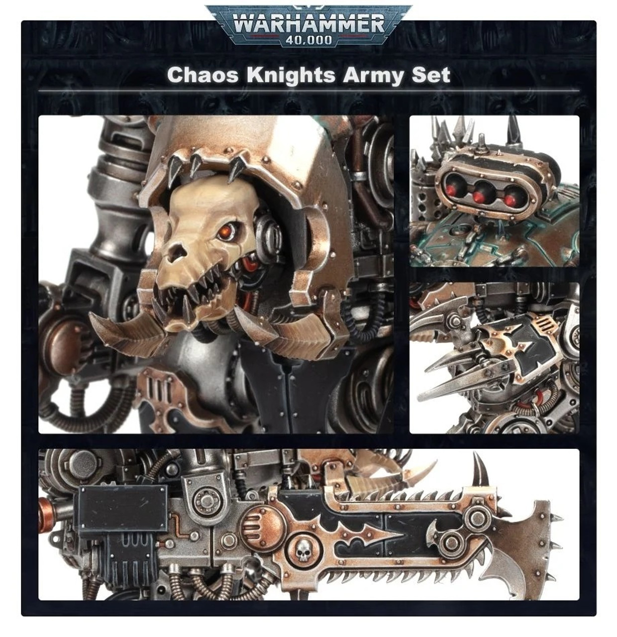 43-80 WARHAMMER 40K: CHAOS KNIGHTS ARMY SET 43-80 WARHAMMER 40K: CHAOS KNIGHTS ARMY SET